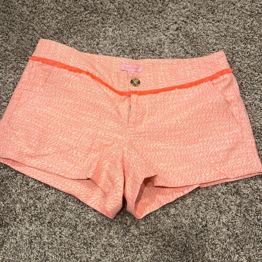 Lilly Pulitzer Papaya 3” Walsh short NWT